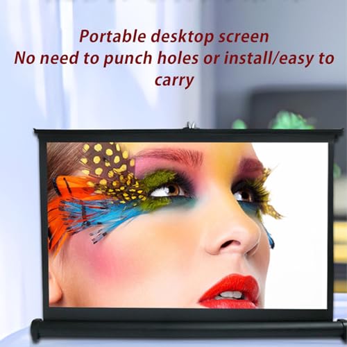 Pantalla portátil retráctil para proyector 50" 4:3 miniatura 2