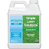 Maximum Green & Growth Fertilizer High Nitrogen 28-0-0 Lawn Food Liquid Fertilizer- Spring & Summer- Any Grass Type- Simple Lawn Solutions - Concentrated Quick & Slow Release Formula (64 Ounce)