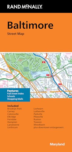 Rand McNally Folded Map: Baltimore Street Map
