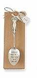 Mud Pie Genius Coffee Spoon, Silver