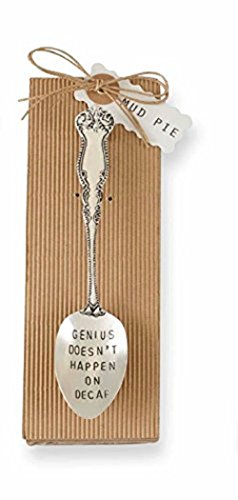 Mud Pie Genius Coffee Spoon, Silver