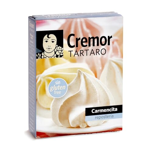 Carmencita Cremor Tártaro, Sin Gluten, Estuche con 6 Sobres, 30 g