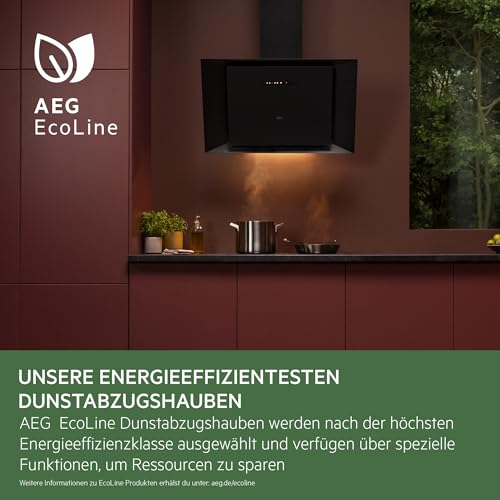 AEG Dunstabzugshaube DBE5960HB mit Glas und Hob²Hood