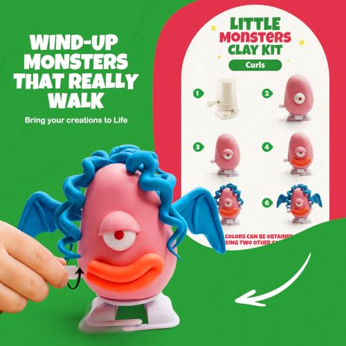 Air Dry Clay Kit for Kids, 12 Monsters Modeling Clay, Model Magic Arts & Crafts for Kids Ages 4-12, Ultra Light & Soft, Safe & Non-Stick with Sculpting Tools & Tutorials, DIY Party Favors - Image 5