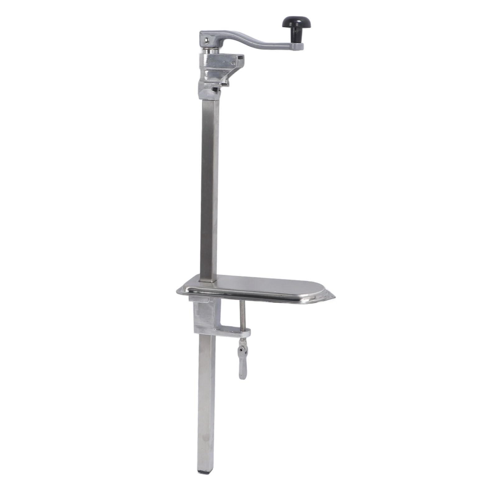 Abrelatas Comercial Abrelatas Manual de Mesa Industrial de Restaurante Resistente Base Acero Inoxidable Hierro Fundido 23,2 Pulgadas para Latas