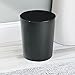 mDesign – Papelera metálica – Cubo de basura moderno para el baño,...