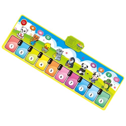 Zahoken Tappeto Pianoforte - Giocattolo Musicale Interattivo - Coperta Musicale Educativa con Modalità Strumenti Multipli per Bambini, Giocattolo Elettronico Interattivo