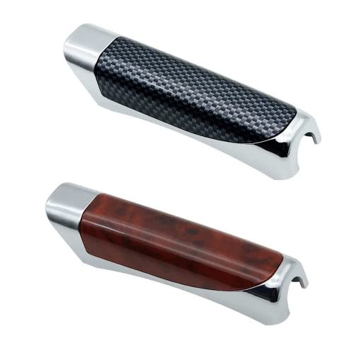 2個入ブレーキカバー カバー サイドブレーキカバー軽量 スタイリッシュ デザインハンド ブレーキ カバー 車 汎用 車の飾 車用内装パーツ (黒+赤)