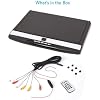 Car TV 17.3 16:9 Ultra-Thin Screen 1080P Video Car Overhead Player Roof Mounted Monitor HDMI Port 1920 * 1080,Black