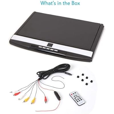 Car TV 17.3 16:9 Ultra-Thin Screen 1080P Video Car Overhead Player Roof Mounted Monitor HDMI Port 1920 * 1080,Black