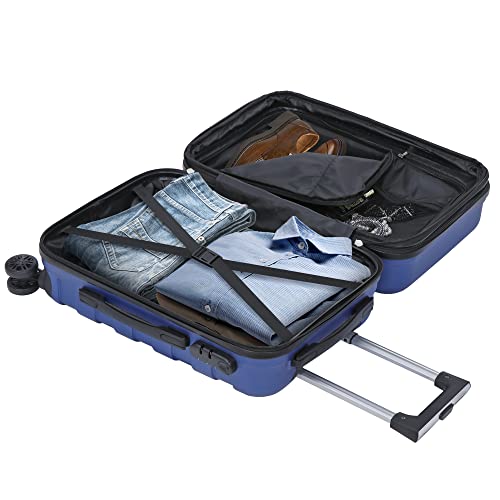 Smartxchoices 21" Expandable Luggage Spinner Suitcase Carry-On Luggage Hard Shell Built-In TSA lock, 4-Wheel Suitcase Bag4