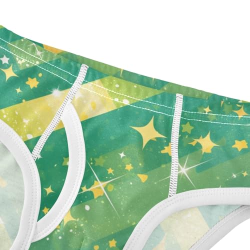 Green Glitter Texturoddler Boys Cotton Kids Underwear Breathable Undies4