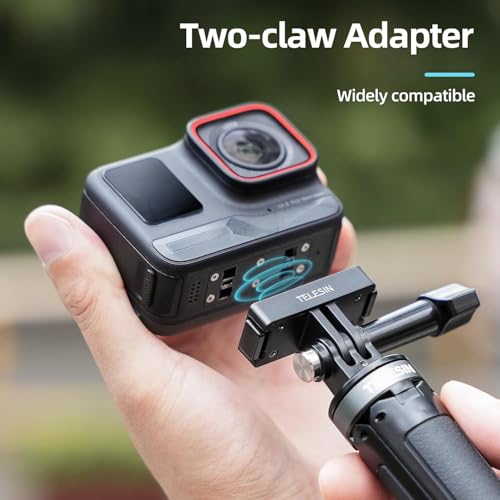 Image of TELESIN Magnetic Two-Claw Quick-Release Adapter for Insta 360 Ace, Ace Pro, Ace Pro 2, Action Cameras Mounting Accessories