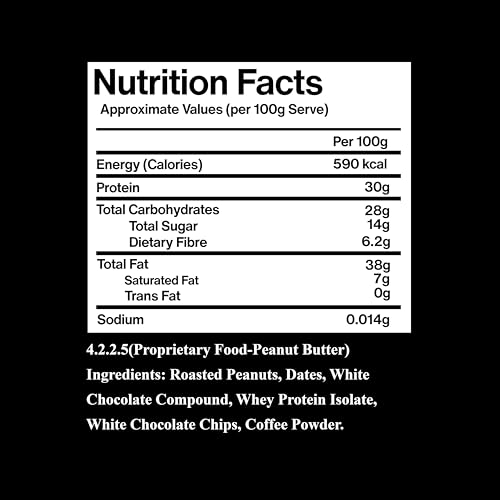 Image of Chase High Protein Peanut Butter Creamy 1kg | With Isolate Whey & 300g Protein in Jar | 12g Per Serve | Tiramisu Flavour with White Chocolate Chips | Nut Butter for Breakfast, Fitness, Gym
