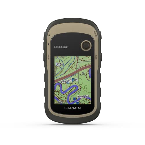 Garmin eTrex 32x, Outdoor Handheld GPS Unit, Altimeter and Compass Sensors, Button Operated, Preloaded Maps, 2.2" Sunlight Readable Colour Display