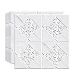 3D Wandpaneel Texturen Wandfliesen 3D Selbstklebend Wandpaneele,Steinoptik Tapete Schaumstoff Wasserfest Wandaufkleber,Schlafzimmer Wohnzimmer Dekoration Aufkleber,Für DIY Dekoration, 70 x 70 cm(Colo