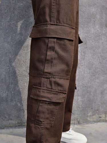 Image of URBAN POCKETS Jeans for Men | Denim Cargo Pants with Relaxed Fit & Utility Side Pockets (2-D-Pocket-U03-U05)
