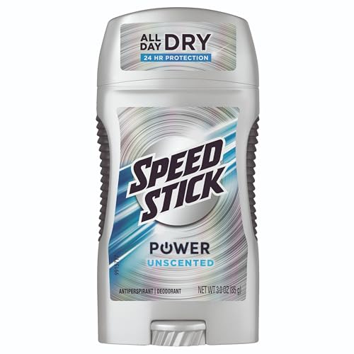 Speed Stick by Mennen Power Antiperspirant & Deodorant Solid, Unscented 3 oz
