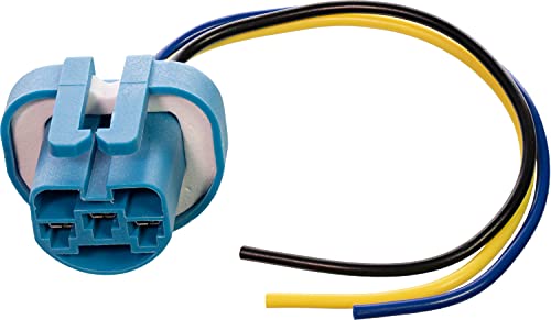 APDTY 95802 Super Bright White High Temp Headlight Bulb Socket Wiring Harness Pigtail Fits 9004 or 9007 Head Light Bulb