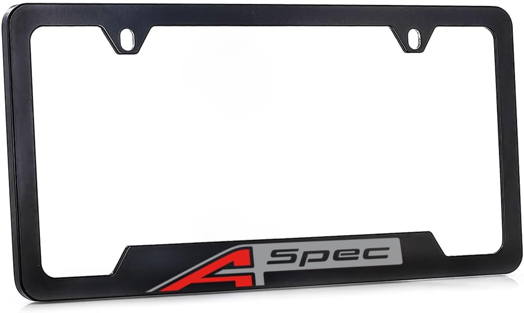 ACURA TLX A-SPEC License Plate Frame - UV Printed ON Metal