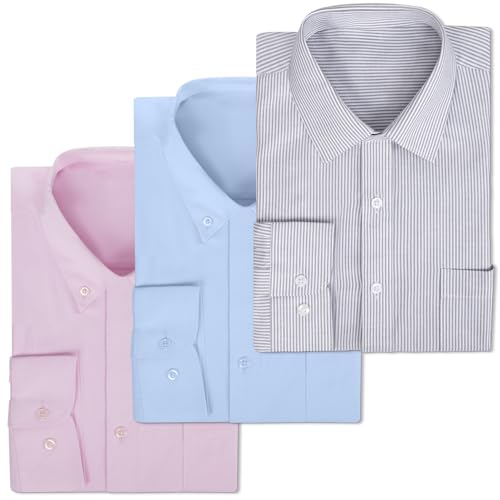 [VARNIC] ワイシャツ 長袖 メンズ 3枚セット 形態安定 通気性 超速乾 抗菌 ビジネス 冠婚葬祭 男女兼用の商品画像（Amazon）