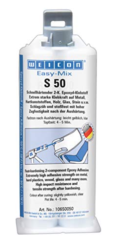 10650050 S50 Easy-Mix S 50 Epoxyd-Klebstoff Zwei Komponentenkleber transparent, 50 ml