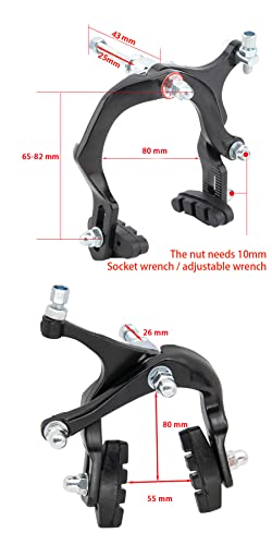 image for HAOFANG Bike Brakes Calipers Set, fits Children Bike,Brakes' Arch is A