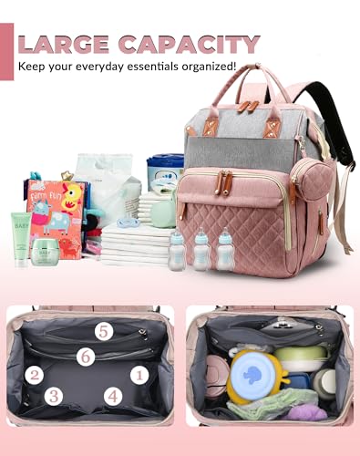 Lamroro Diaper Bag Backpack