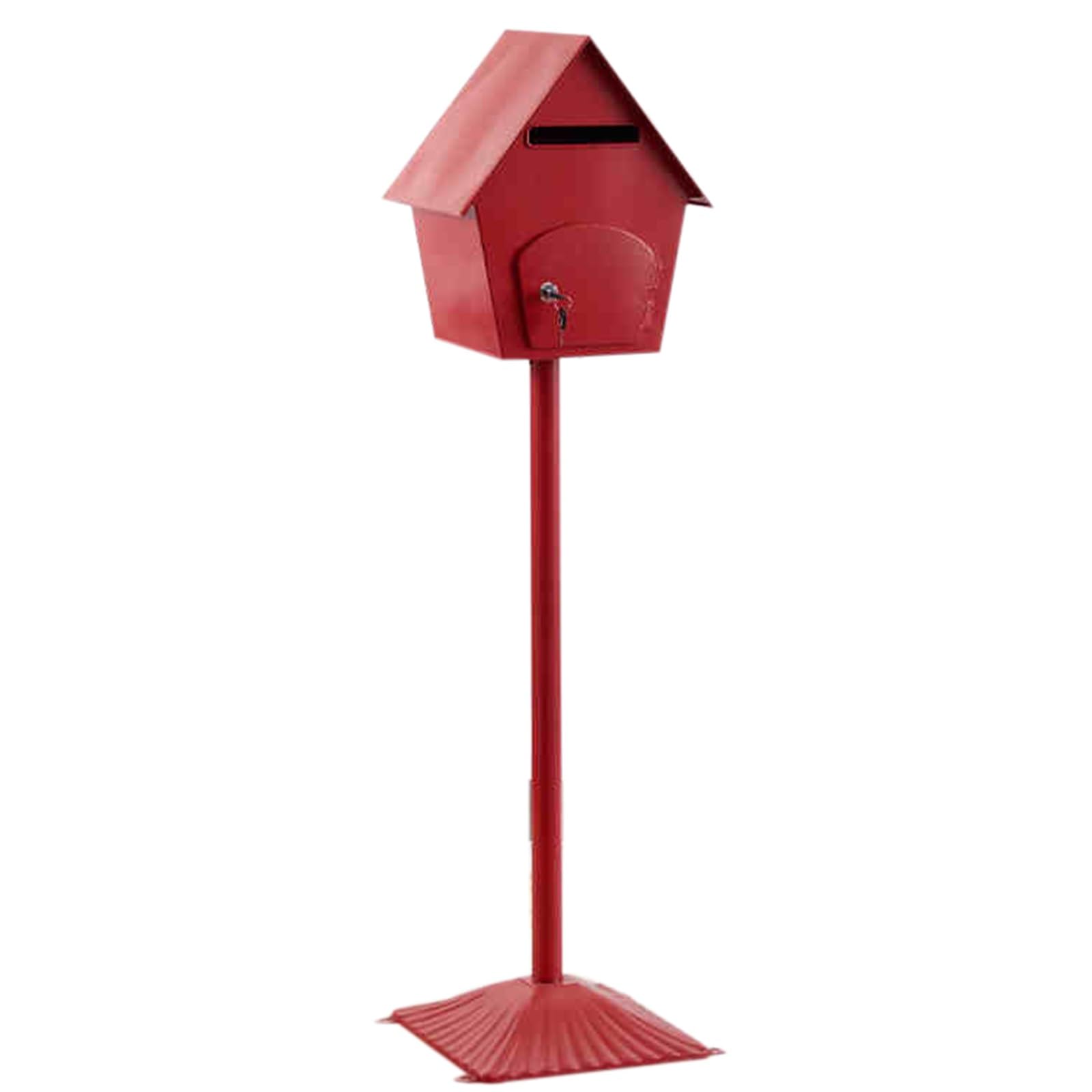 NQNFWCRJ Cold Rolled Steel Mailbox with Lock Plastic Spraying Process Outdoor Vertical Waterproof Mailboxes Handmade Boxes Parcel Boxes