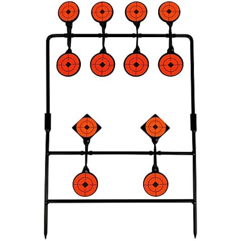 ATFLBOX BB Pellet Self Reset Swing Metal Shooting Target for Air Rifle Airsoft Outdoor Cover
