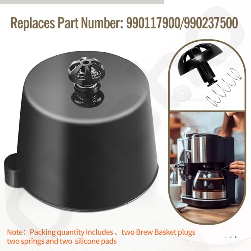 Image of 2 Pack Coffee Maker Brew Basket Water Stop Valve Kit for Mr. Coffee Black and Decker Hamilton Coffee Maker Parts 990117900 990237500 Coffee Maker Parts for 49976 49954 49947 49966 49957 49958 | for Mr. Coffee Black and Decker Hamilton Coffee Maker Parts 990117900 990237500 for 49976 49954 49947 49966 49957 49958