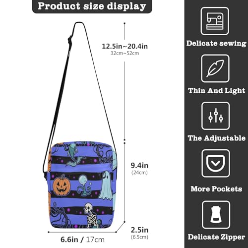 messenger bags for women cross body bag for woman small crossbody purse Adjustable Strap for Casual Casual- Halloween Mermaid Gothic3