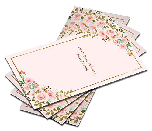 Image of Brown Cloud Customised Exclusive Elegant Designer Vertical Shagun /Money /Gift Envelope /Cover /Lifafa for Gift /Festival with Personalized Text Message /Name (SE Vert 005) (Pack of 10)