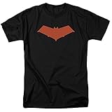 Batman DC Comics Under The Hood Jason Todd Hood Bat Logo Adult T-Shirt Black