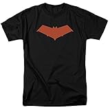 Batman DC Comics Under The Hood Jason Todd Hood Bat Logo Adult T-Shirt, Black, XXX-Large