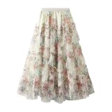 falda estampada flores zara Estilo versátil: Esta falda se puede combinar de muchas maneras: con una camiseta sencilla para un look relajado o con una blusa y unos tacones para un look más sofisticado