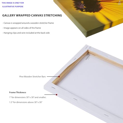 Image of ArtzFolio Wolf Head Mascot | Premium Canvas Painting for Bedroom & Living Room | Wooden Stretching | 28 x 28 inch (71 x 71 cms)