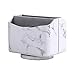 UnionBasic Rotating Desk Organizer, 360 Degree Desk Spinning Caddy, Desktop TV Guide/Mail/Media/Remote Controller Holder Organizer,Marble White