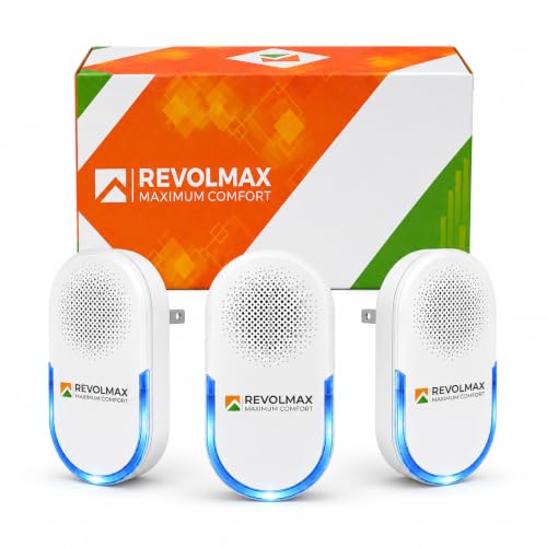 Image of COR-E29, Ultrasonic Pest Control Repeller - Electronic & Ultrasound, Indoor Plug-in Repellent -, Mice, Squirrels 06 /2026 (3Pack) (3, White)