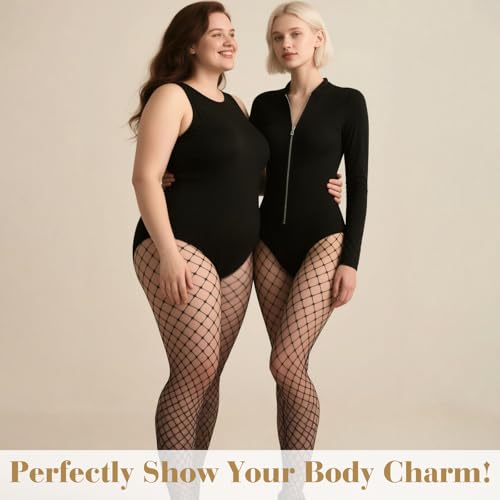 PLULON Fishnet Stocking for Women High Waist Tights Women Fishnet Tights Neon Fishnets Pantyhose Stockings4