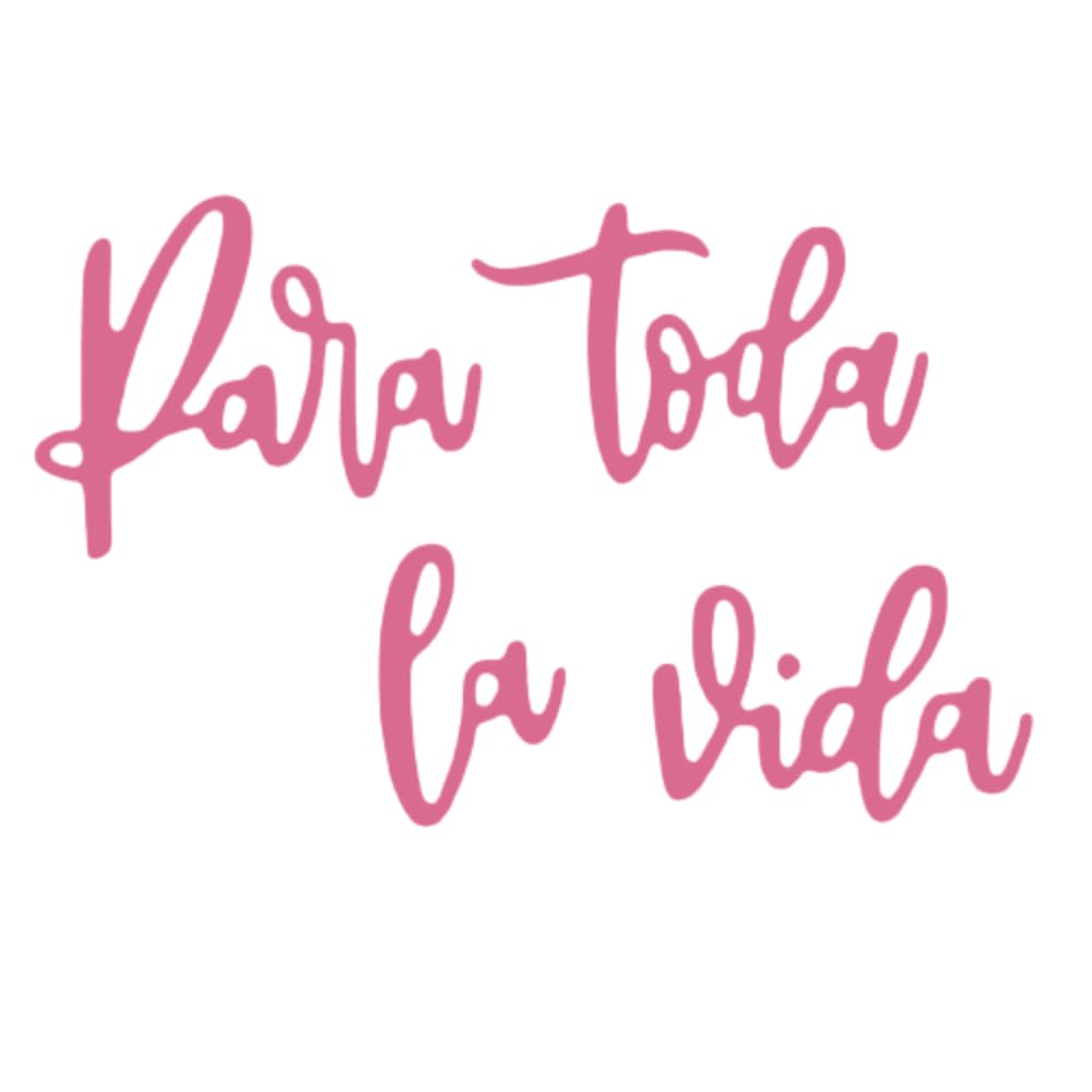 Craftelier - Die in Spanish with Message of para la Vida | Classic Phrase Ideal for Card Making, Scrapbooking and Other Crafts | Size Approx. 11 x 2.5 cm - Turquoise