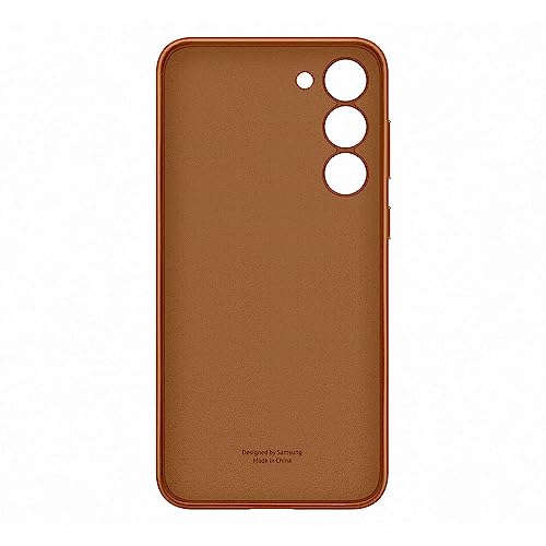 Samsung Leather Smartphone Case EF-VS916 für Galaxy S23+, Handy-Hülle, Echtleder, Schlankes Design, Camel – Ansicht 4