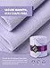 GemRebel Horse Polo Wraps Upgrade with Bling Leg Wraps for Horses 4-Pack Fleece Leg Wraps Stable Supplies-Lavender M