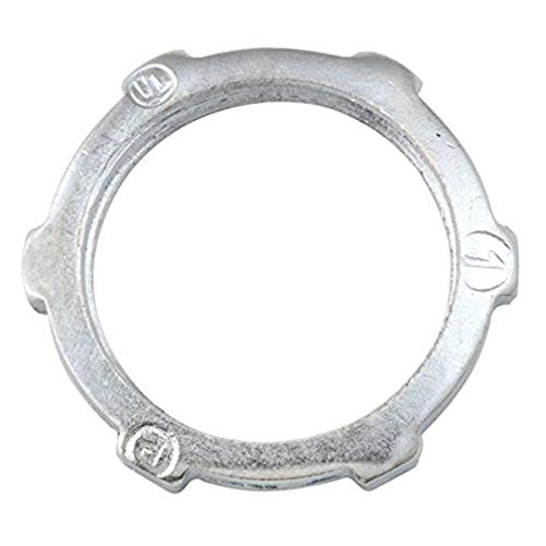 Hubbell-Raco 1002 Locknut for Rigid/IMC Conduit, 1/2" Trade Size, Steel (Pack of 100) by RACO - Used condition - CA$22.04