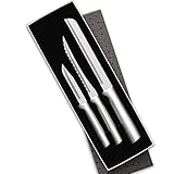 Rada Cutlery Sensational Serrations 3-Piece Kitchen Knife Set Stainless Steel Blade and Aluminum,...