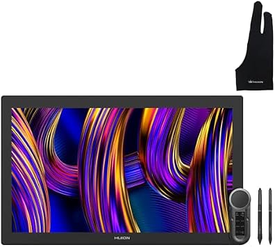 HUION KAMVAS Pro 27 144Hz 4K UHD Drawing Tablet with Screen, PenTech 4.0 Stylus, Canvas Glass 3.0 Graphic Tablet 98% Adobe RGB Multi-Touch Drawing Monitor with Keydial Remote Palm Rejection Glove