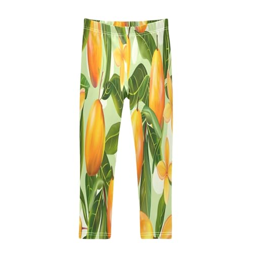 Toddler Girls Leggings Printed Yoga Pants Leggings Mango Seamless Pattern for Kids