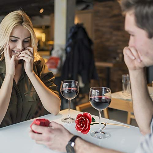 Gomyhom Rozencadeau voor vrouwen, opvallende cadeaus voor vrouwen/vriendin/moeder/oma, gouden 24 karaats roos met tekst… - Afbeelding 5