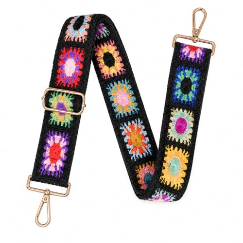 Black Sunflower / Gold Metal Buckle