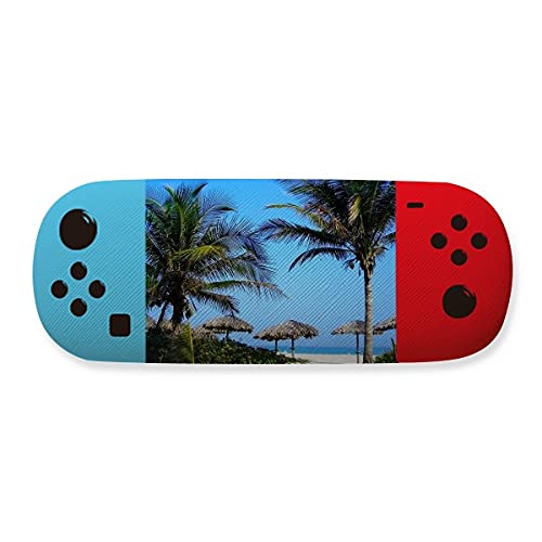 Étui de rangement pour lunettes anti-rayures rigide Ocean Tree imprimé ciel bleu